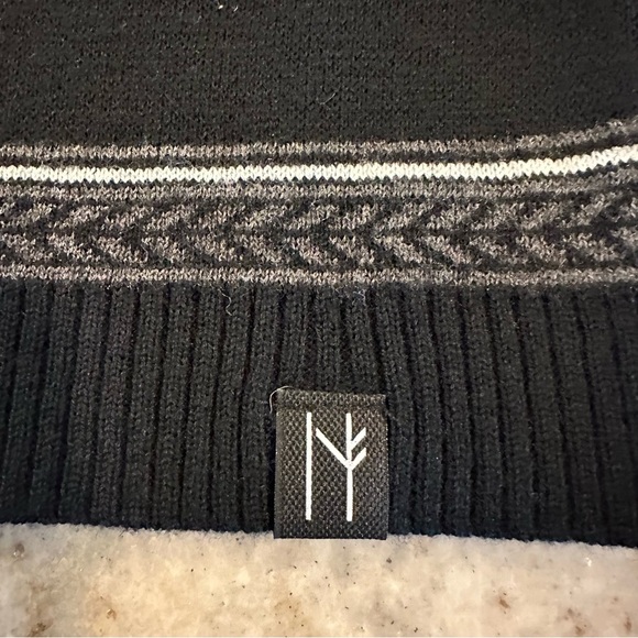 Neve Woman's Sweater Dress Merino Wool Polyester Blend Nordic Fairisle Size M - Picture 8 of 11